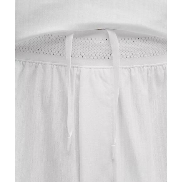 Striped Mesh Tennis Short 5" - White - Picture 4 of 4